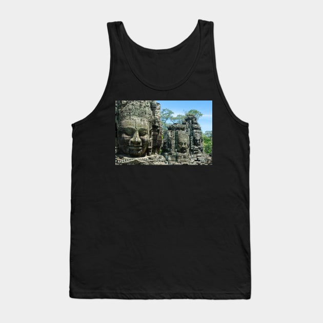 Bayon Faces. Tank Top by bulljup